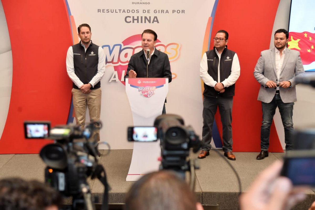 Tras gira de Esteban por China, Durango espera llegada de grandes empresas