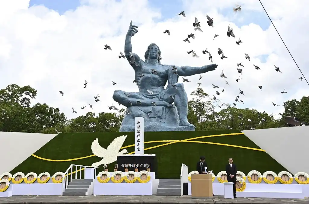 Nagasaki conmemora 78 años del lanzamiento de la segunda bomba atómica