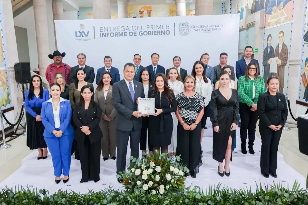 Congreso de Aguascalientes recibe el Primer Informe de Gobierno del Estado