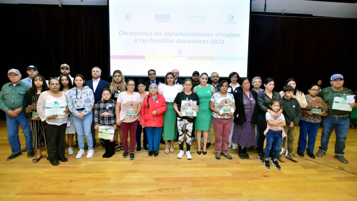 Reconoce el Gobierno del Estado la cultura de la donación de órganos en Durango 
