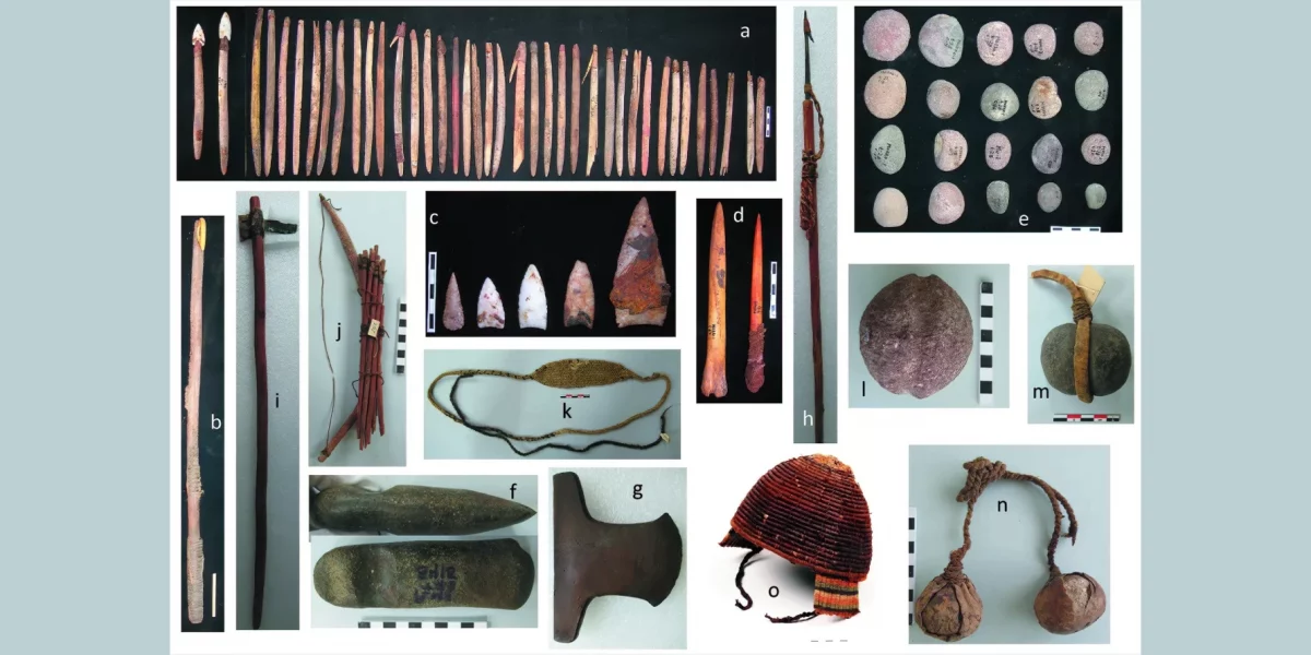 Armas primitivas evidencian la historia de violencia de la humanidad