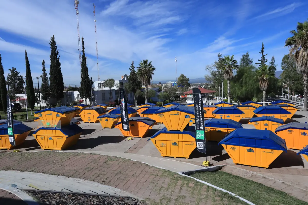 Municipio de Aguascalientes entrega más de 200 nuevos contenedores