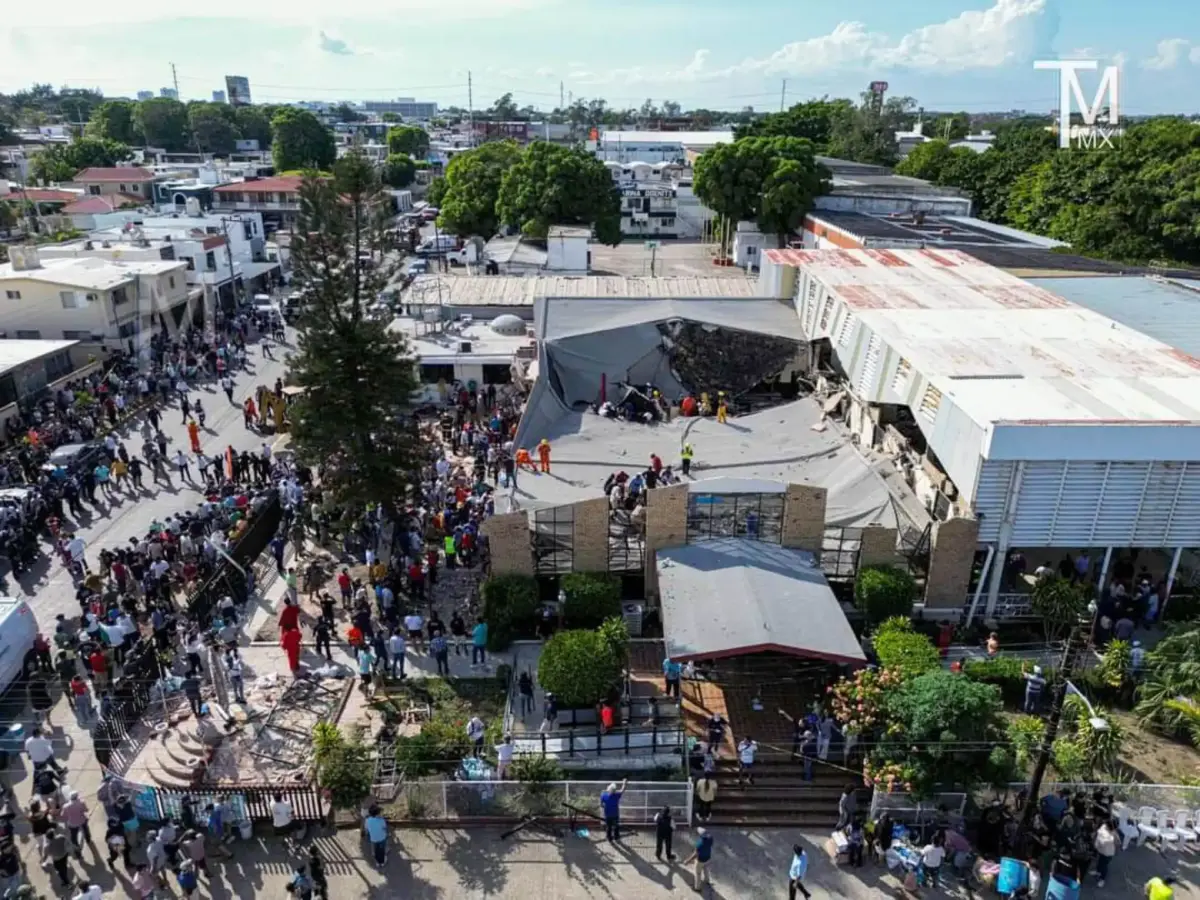 Derrumbe de iglesia en Ciudad Madero deja más de una decena de muertos