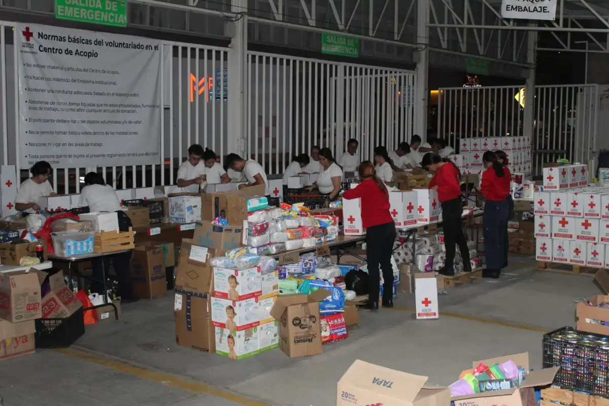 Cruz Roja de Aguascalientes envía 48 toneladas de apoyo a Acapulco