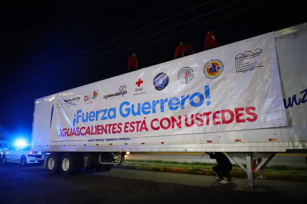 Aguascalientes envía 40 toneladas de víveres a Acapulco