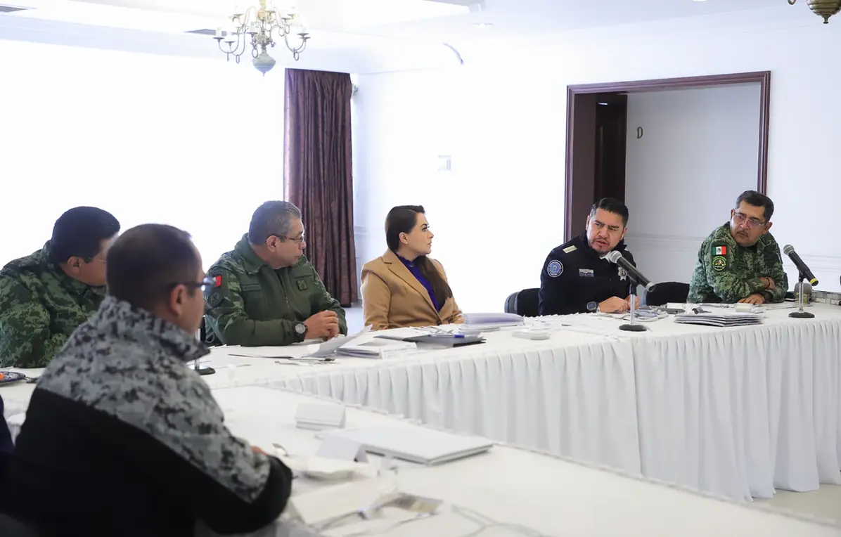 Tere Jiménez encabeza reunión de seguridad para fortalecer el blindaje carretero