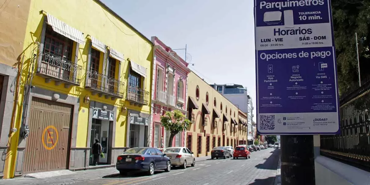 Parquímetros en Puebla