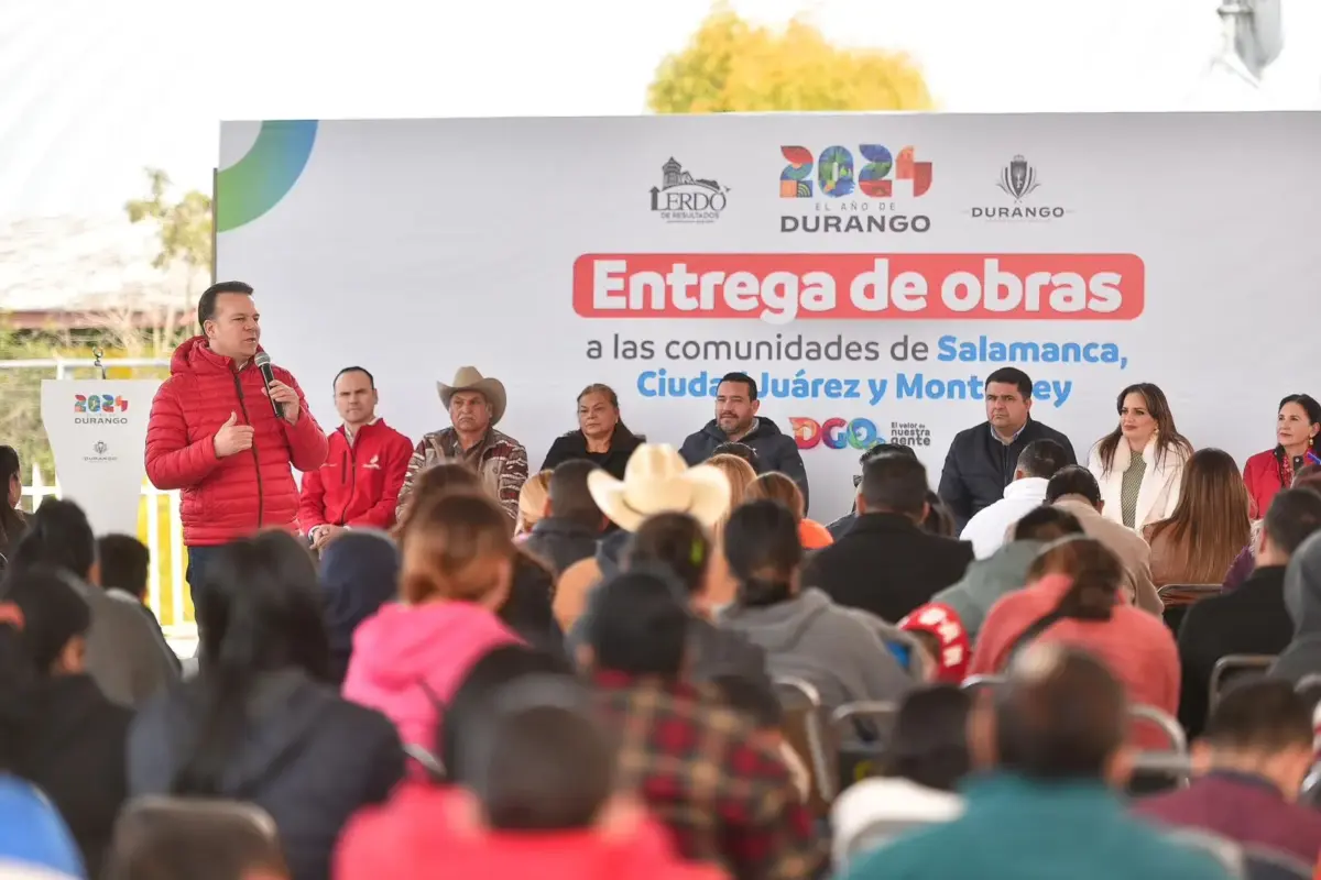 Entregan más de 15 mdp en obras para Lerdo, Durango
