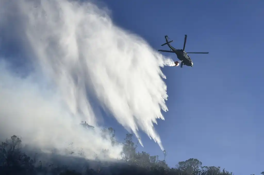 Incendio forestal en Colombia
