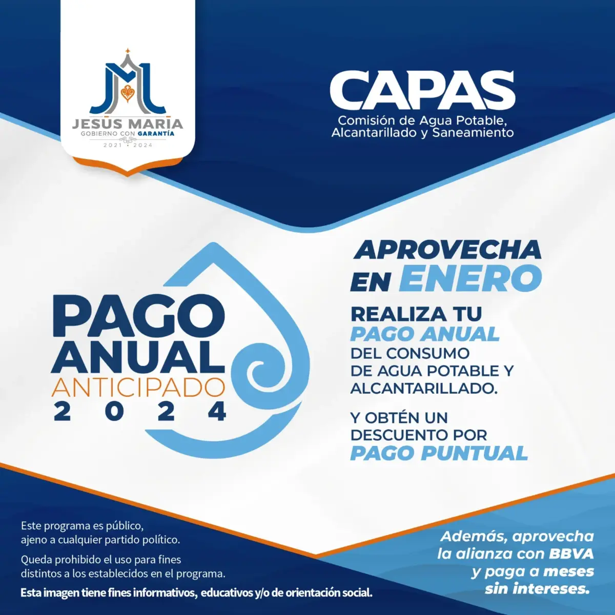 Ofrece CAPAS descuento por pago anual.