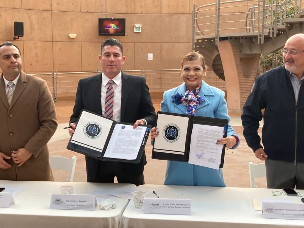 FGE y CCSPT firman convenio de colaboración en Tijuana