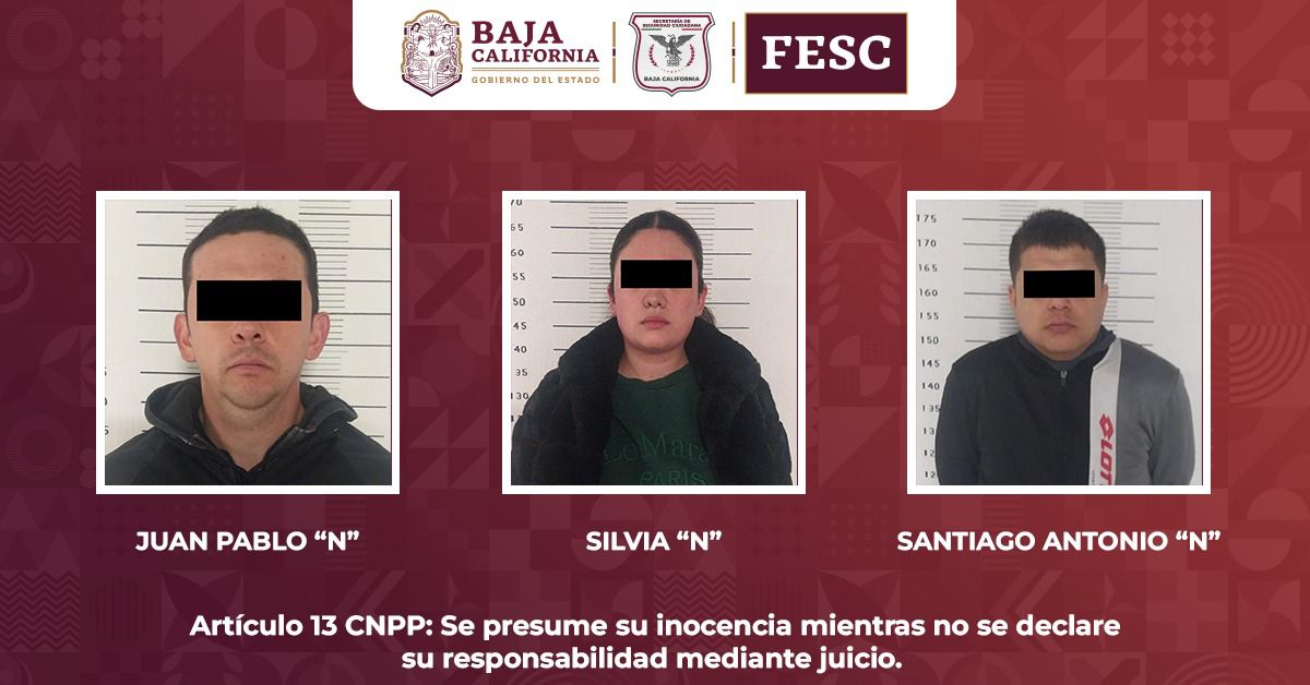 Asegura FESC armas de fuego en Tijuana; cinco personas detenidas