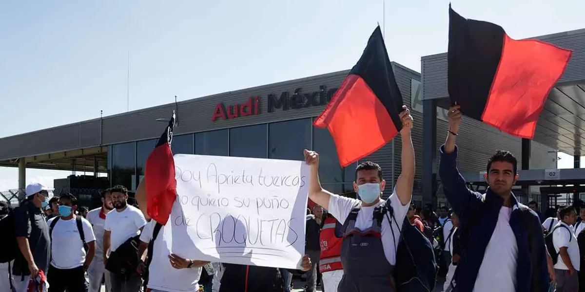 huelga audi planta Puebla