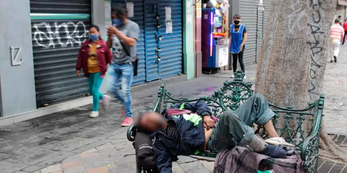Indigentes en Puebla un problema social