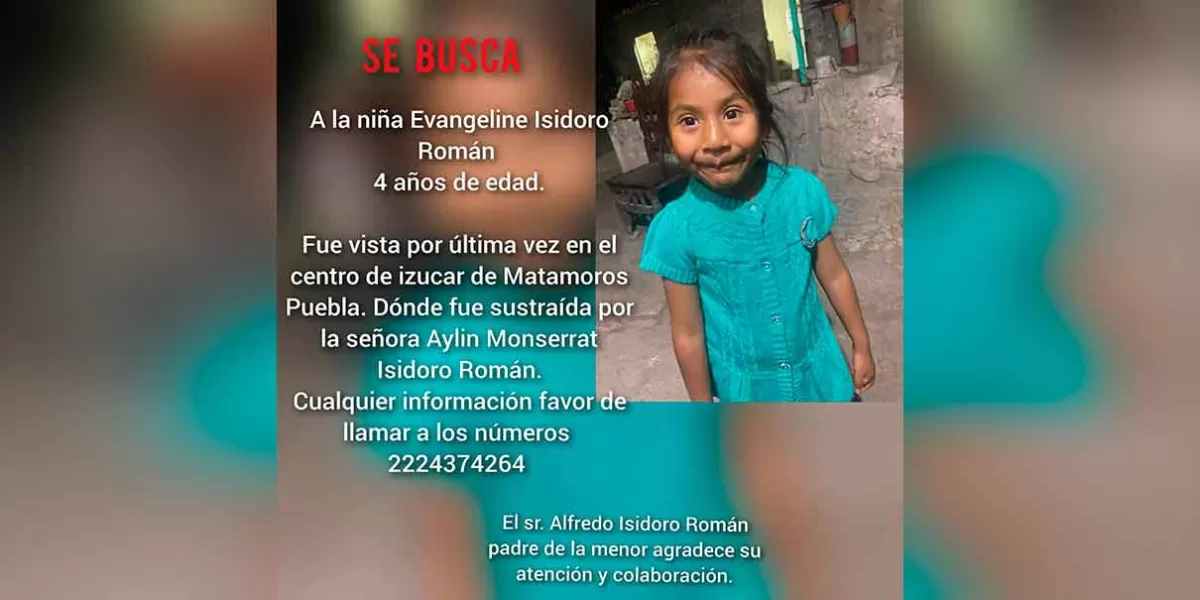 Mujer roba a una niña en Izúcar; familiares temen por su integridad
