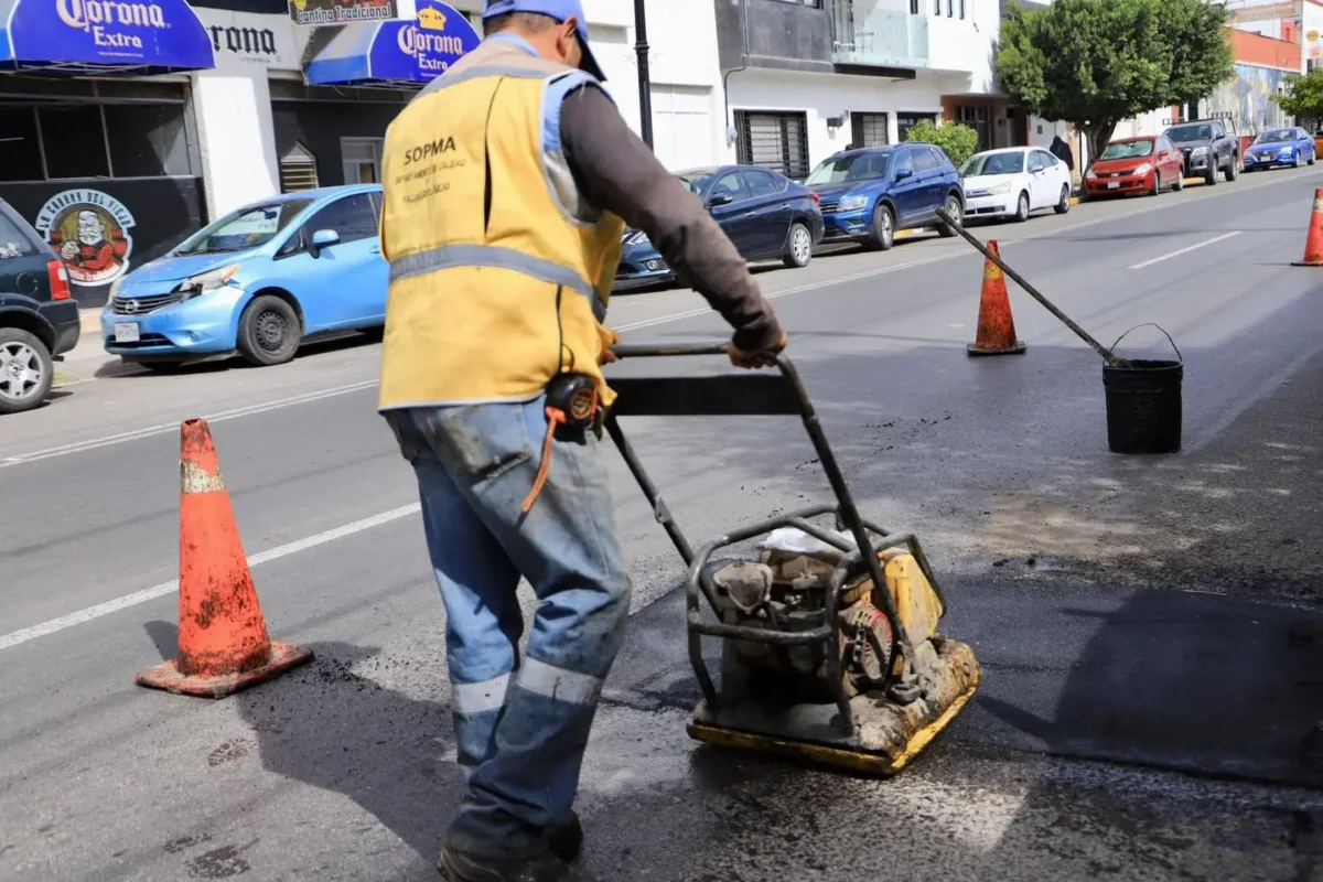 Reparación de baches.