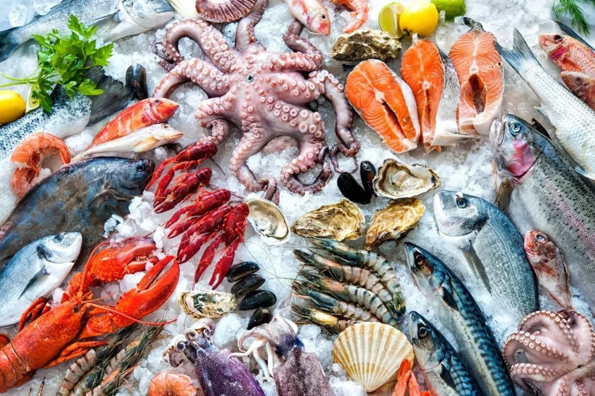 Pescados y mariscos.