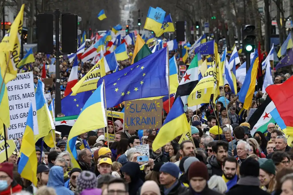 Dos años invasión rusa protesta