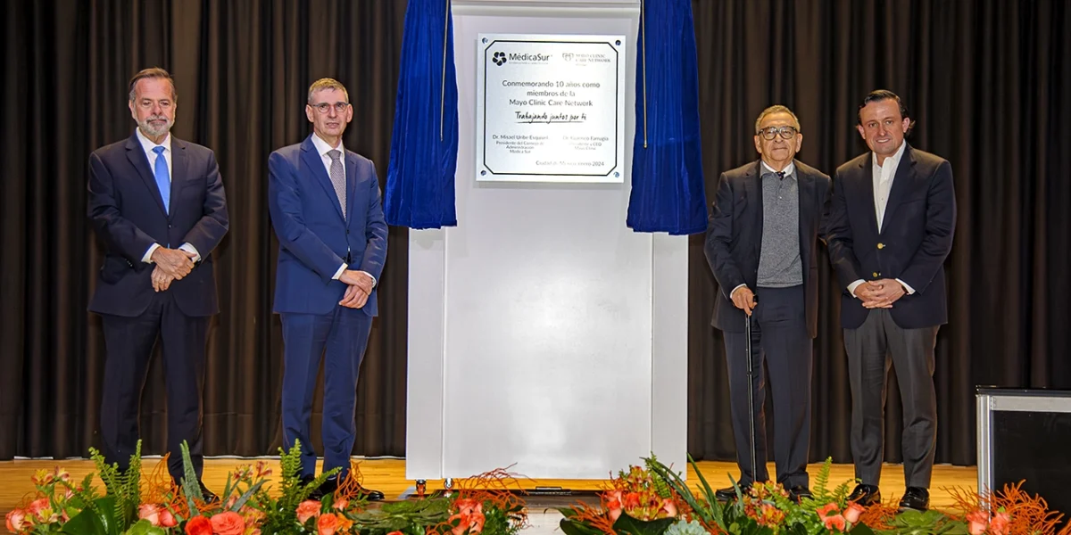 Médica Sur celebra 10 años de alianza con la Mayo Clinic Care Network