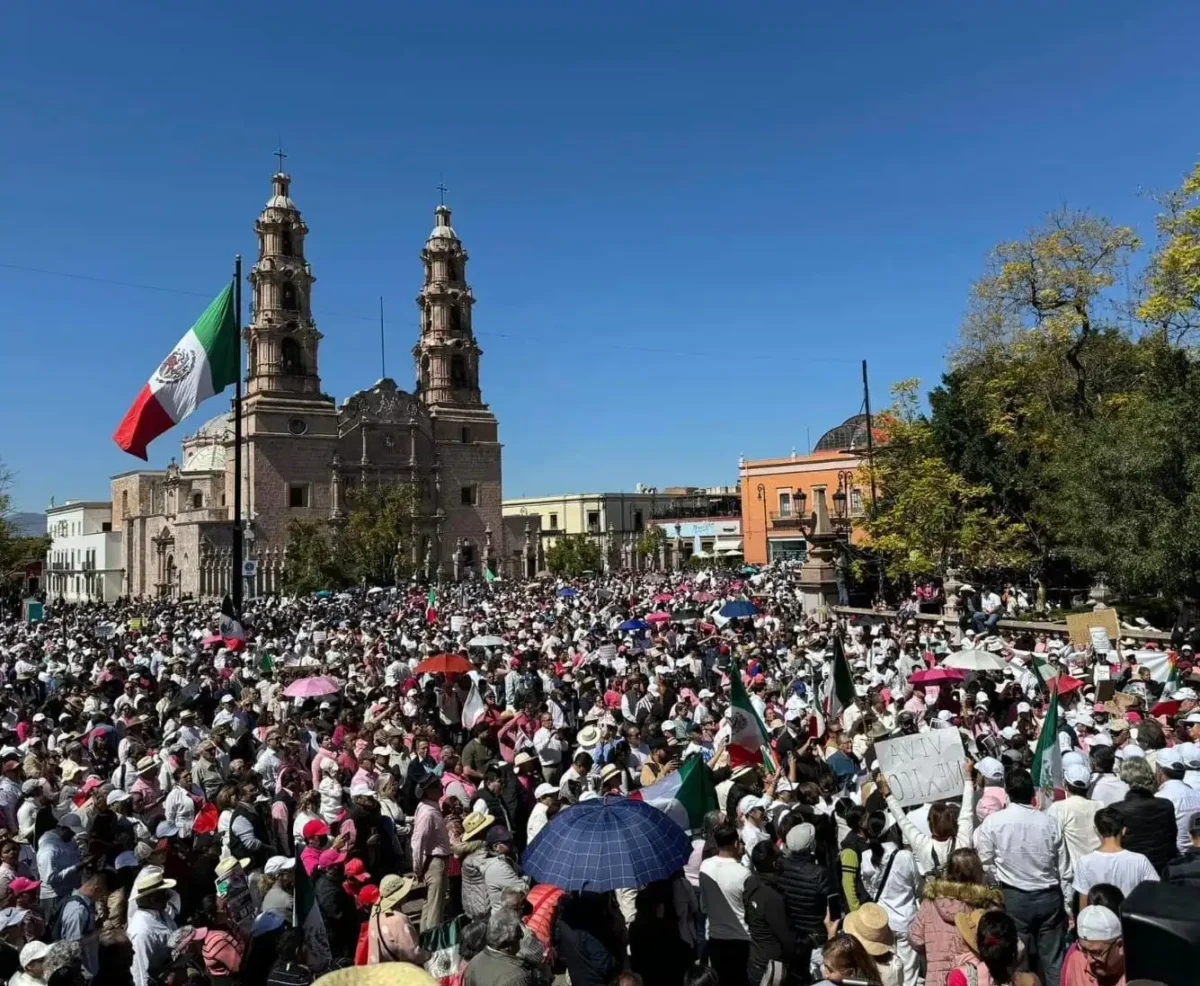 Marcha por la democracia.