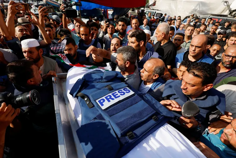 periodistas gaza