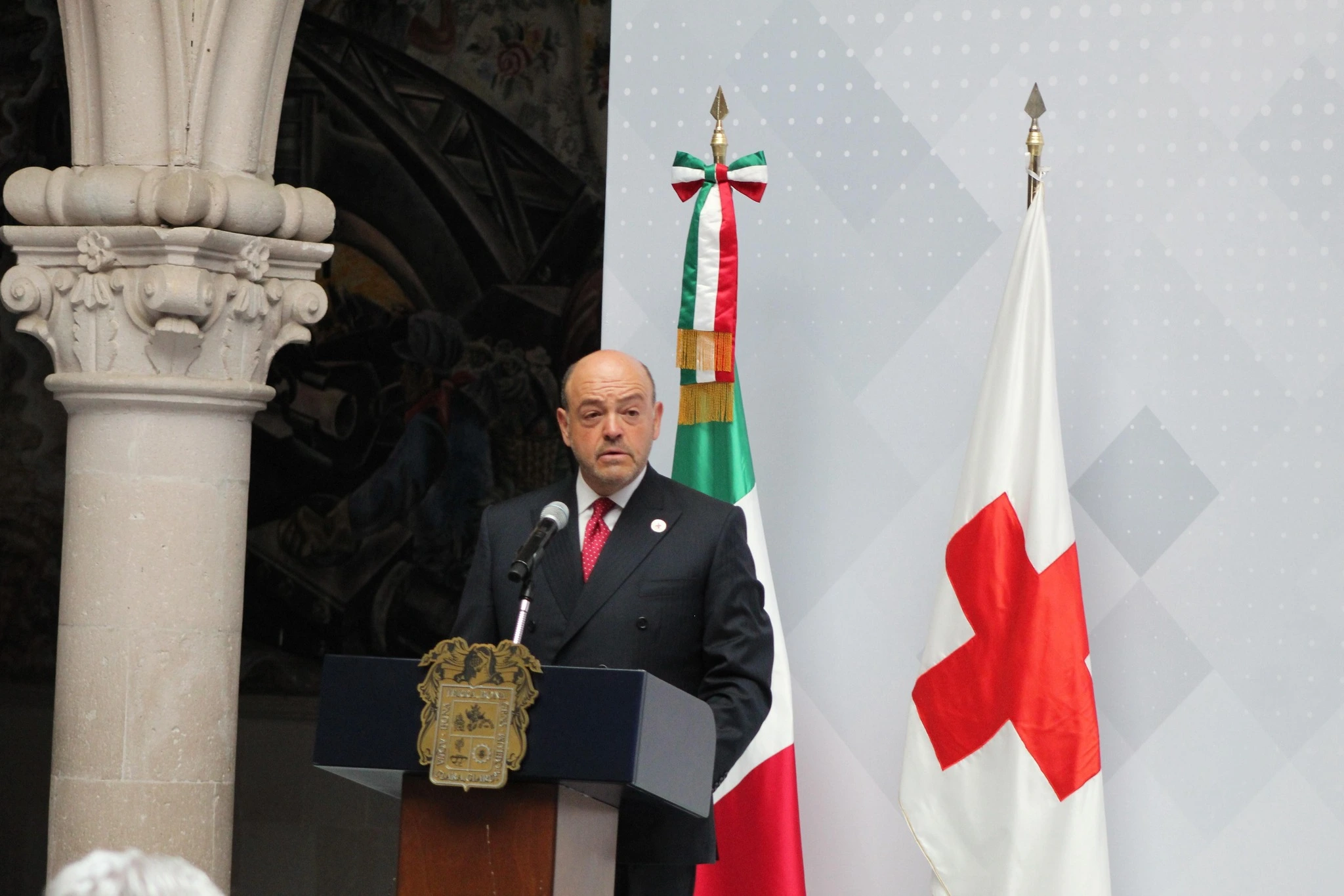 Jaime del Conde, delegado de la Cruz Roja en Aguascalientes.