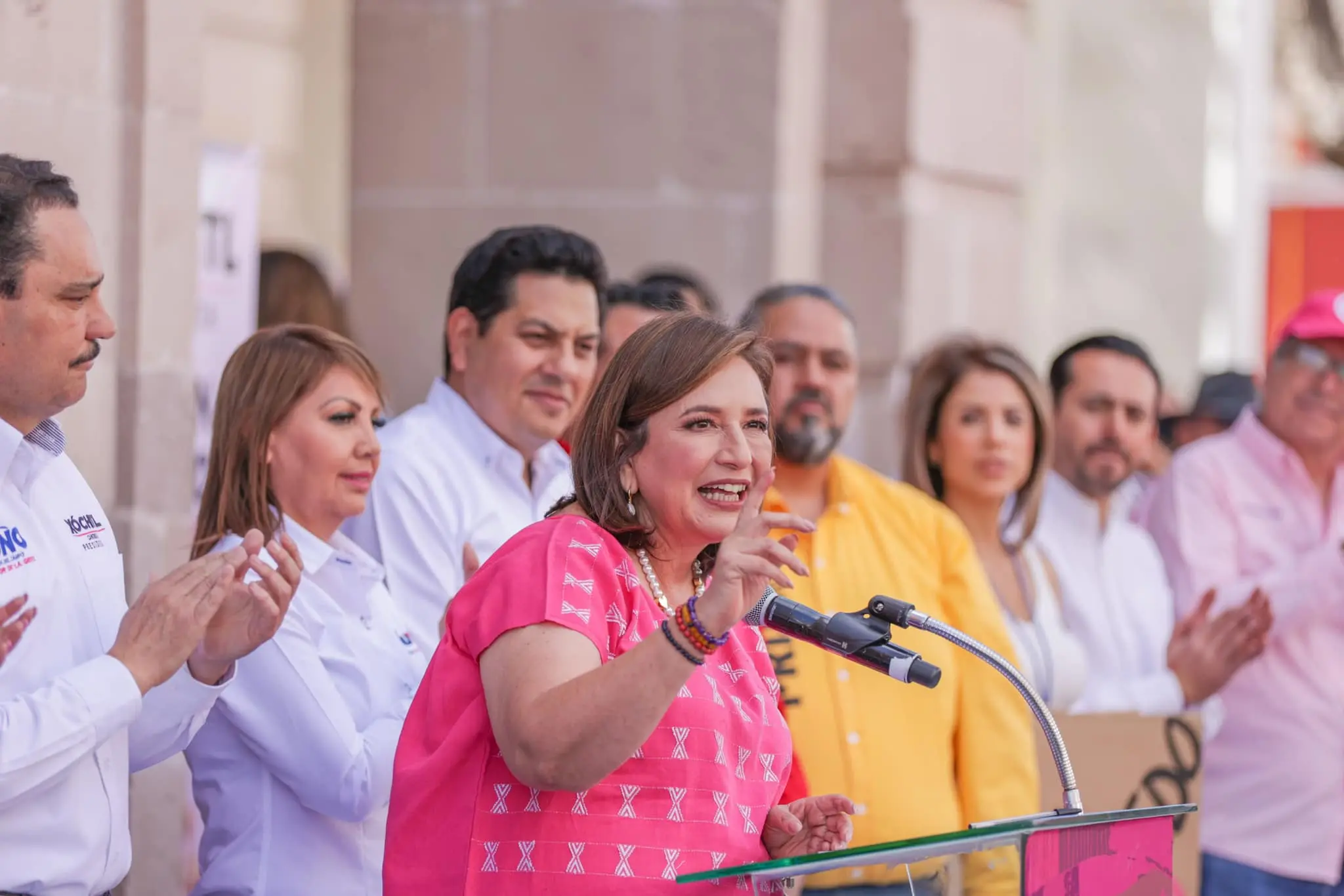 Xóchitl Gálvez en Aguascalientes.