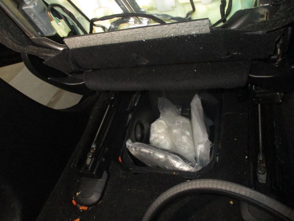 En una sola incautación se descubre metanfetamina, fentanilo, heroína, cocaína y armas de fuego