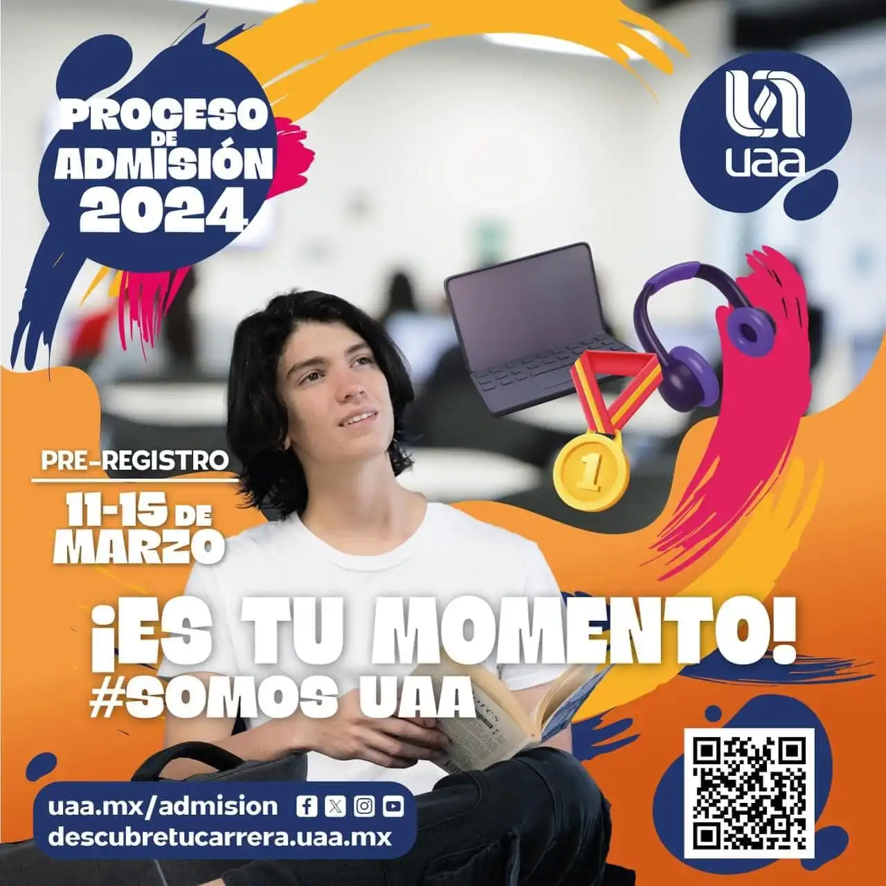 Inicia UAA pre-registro de admisión a licenciaturas e ingenierías 2024
