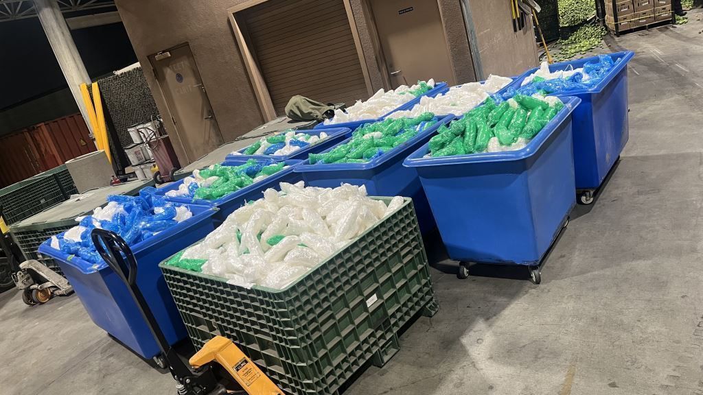 Intentan cruzar a Estados Unidos metanfetamina en cargamento de chiles y tomatillo