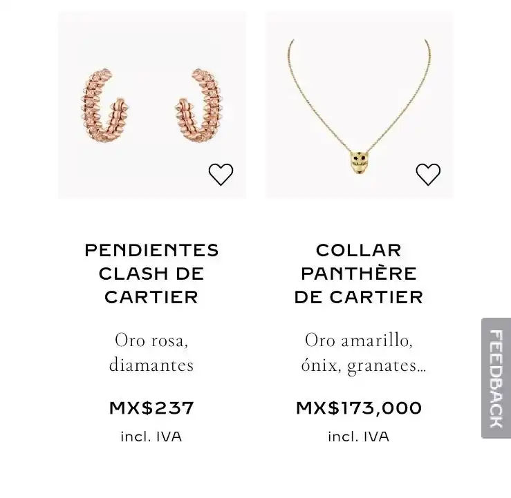 Por un error, Cartier vende unos aretes en 237 pesos; el precio original es de 237,000