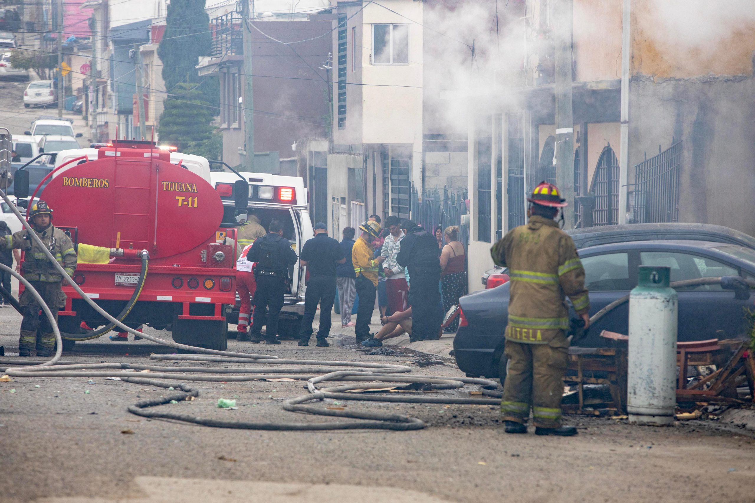Explosión tras riña en Villa Fontana