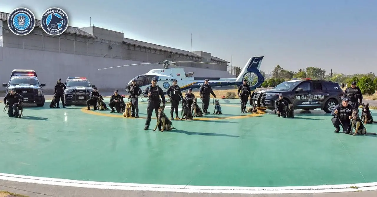 Presentan a nueva generación de binomios caninos al servicio del estado