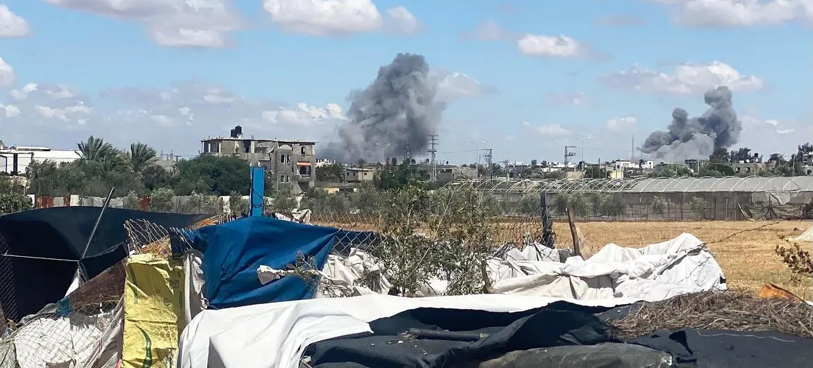 Rafah los desplazados