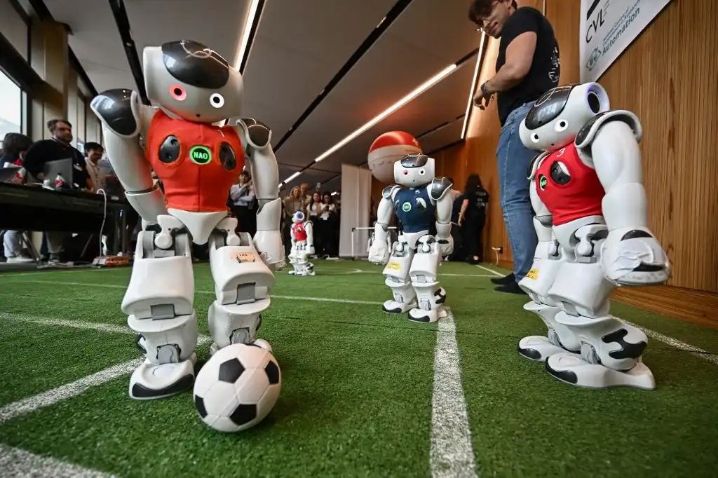 Robots juegan futbol