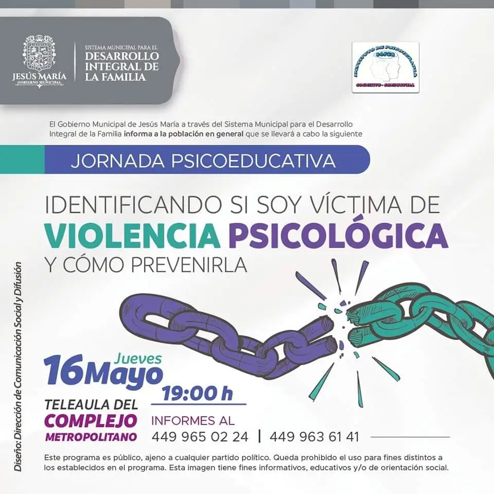Ofrece Jesús María taller para identificar violencia psicológica