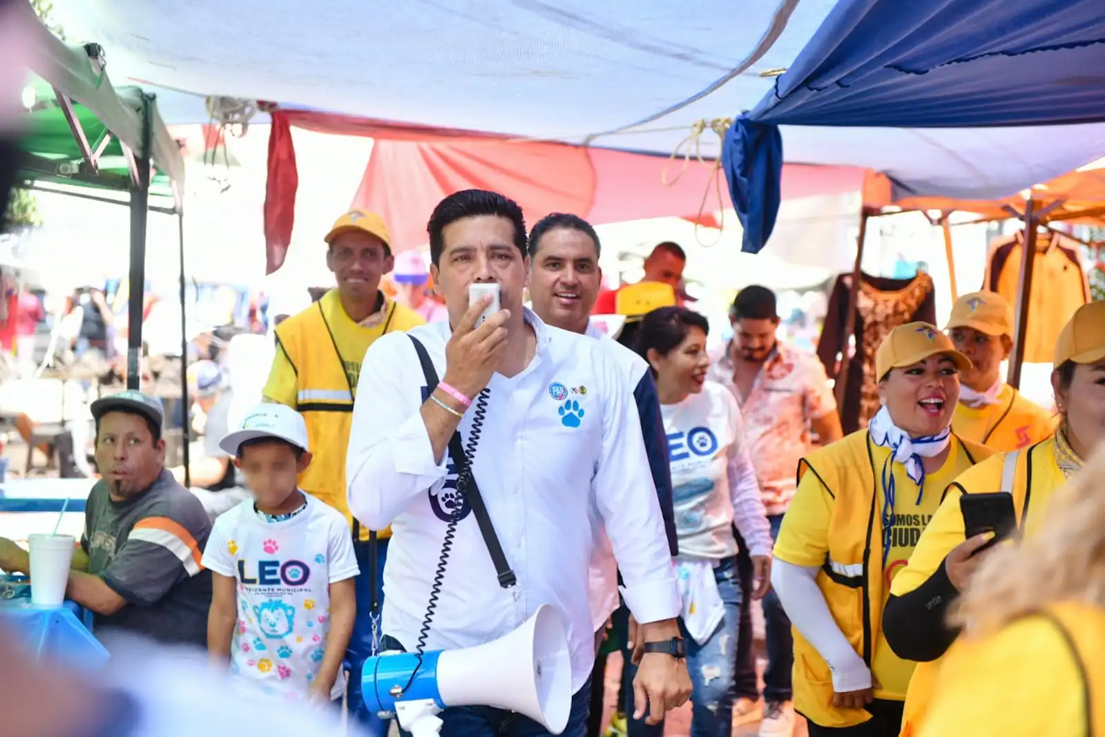 Leo Montañez presenta sus propuestas en Guadalupe Peralta y Solidaridad l