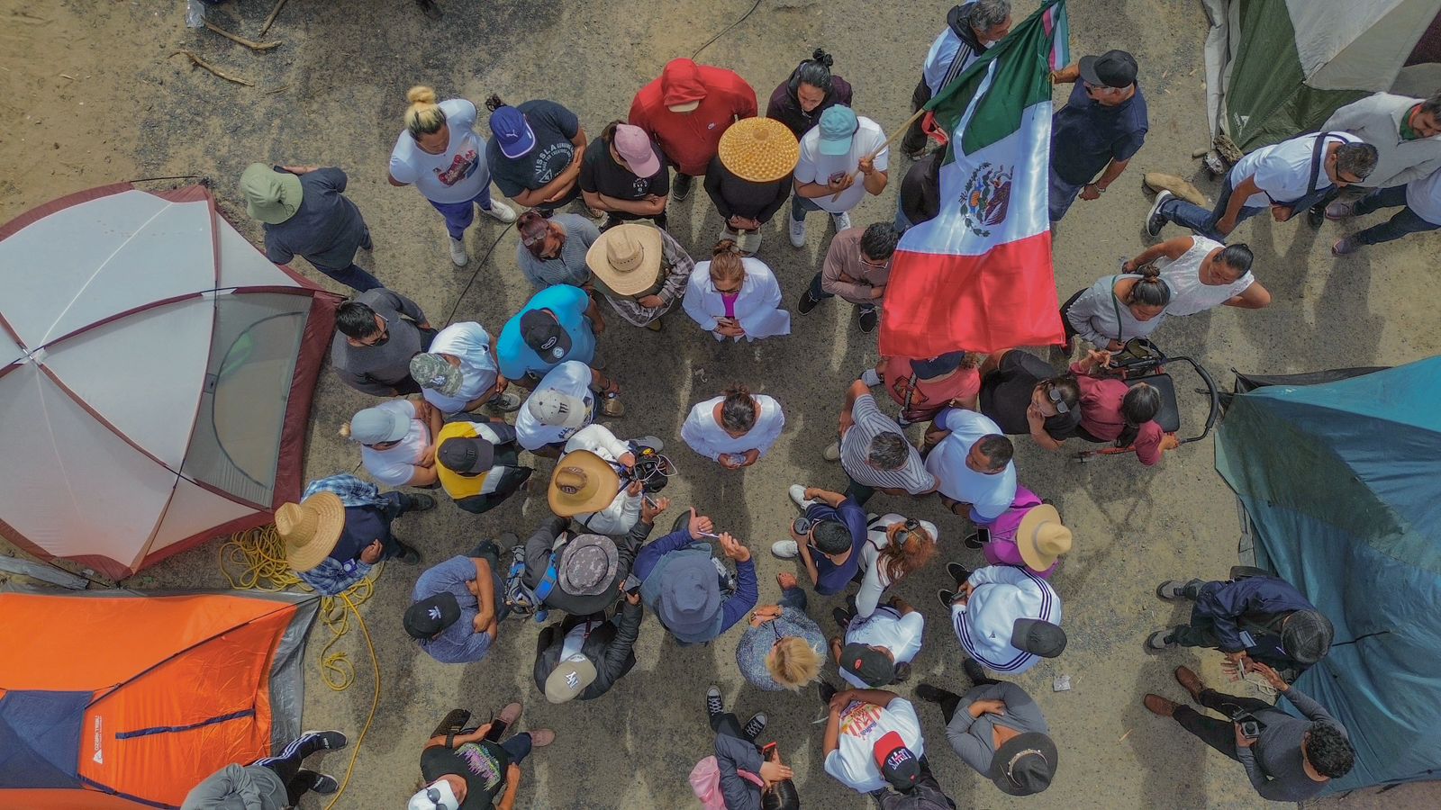 Manifestantes de maclovio Rojas