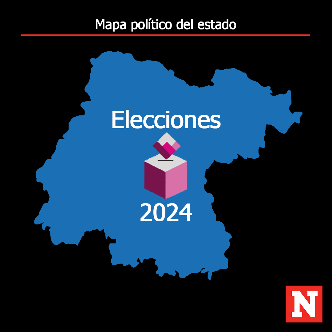 Mapa político del estado de Guanajuato