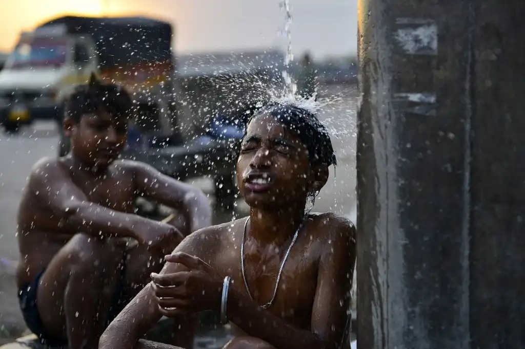 Baño en la calle