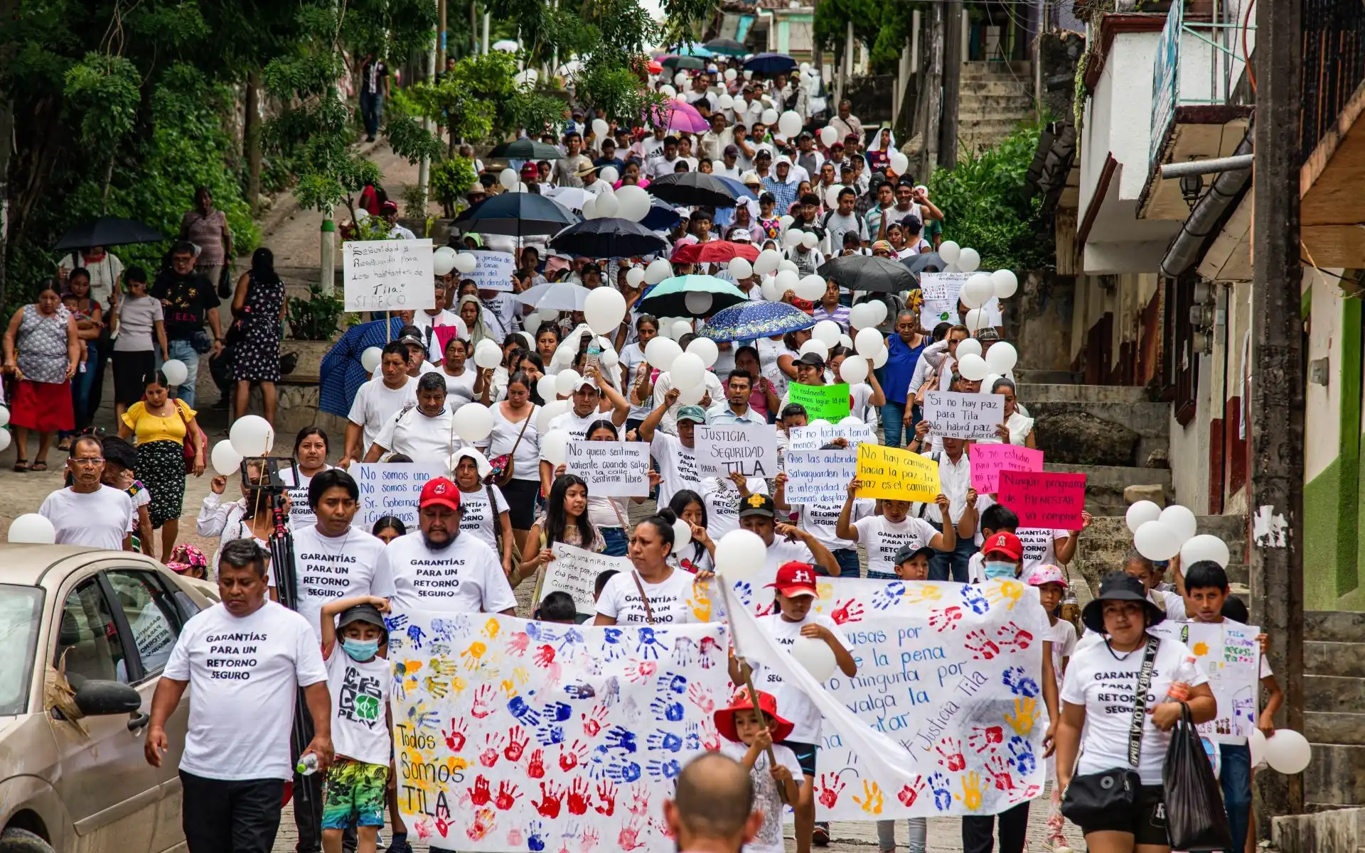 Peregrinación por la paz en Tila