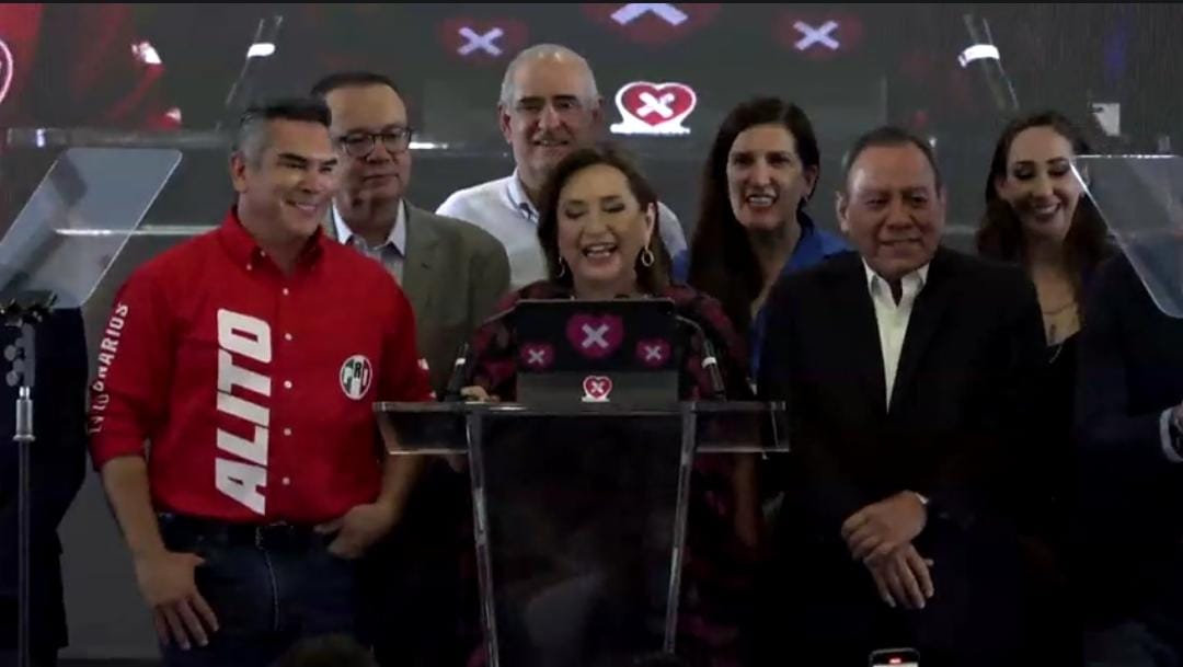 Xóchitl Gálvez declara victoria electoral en un discurso de gratitud hacia la democracia y la participación ciudadana