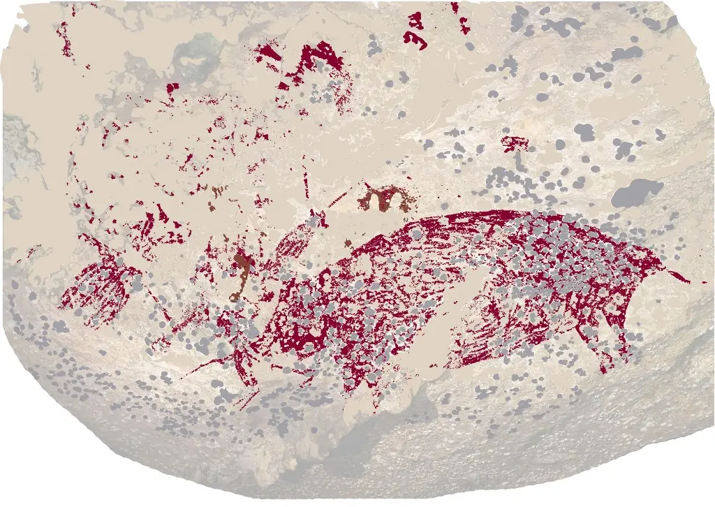 Imagen de un jabalí con humanos recién descubierta tiene 51,000 años; rompe récord mundial de antigüedad