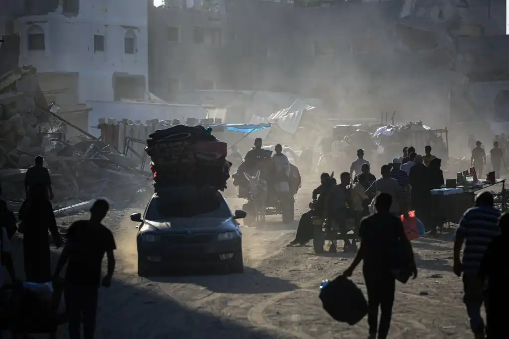 Personas desplazadas Gaza