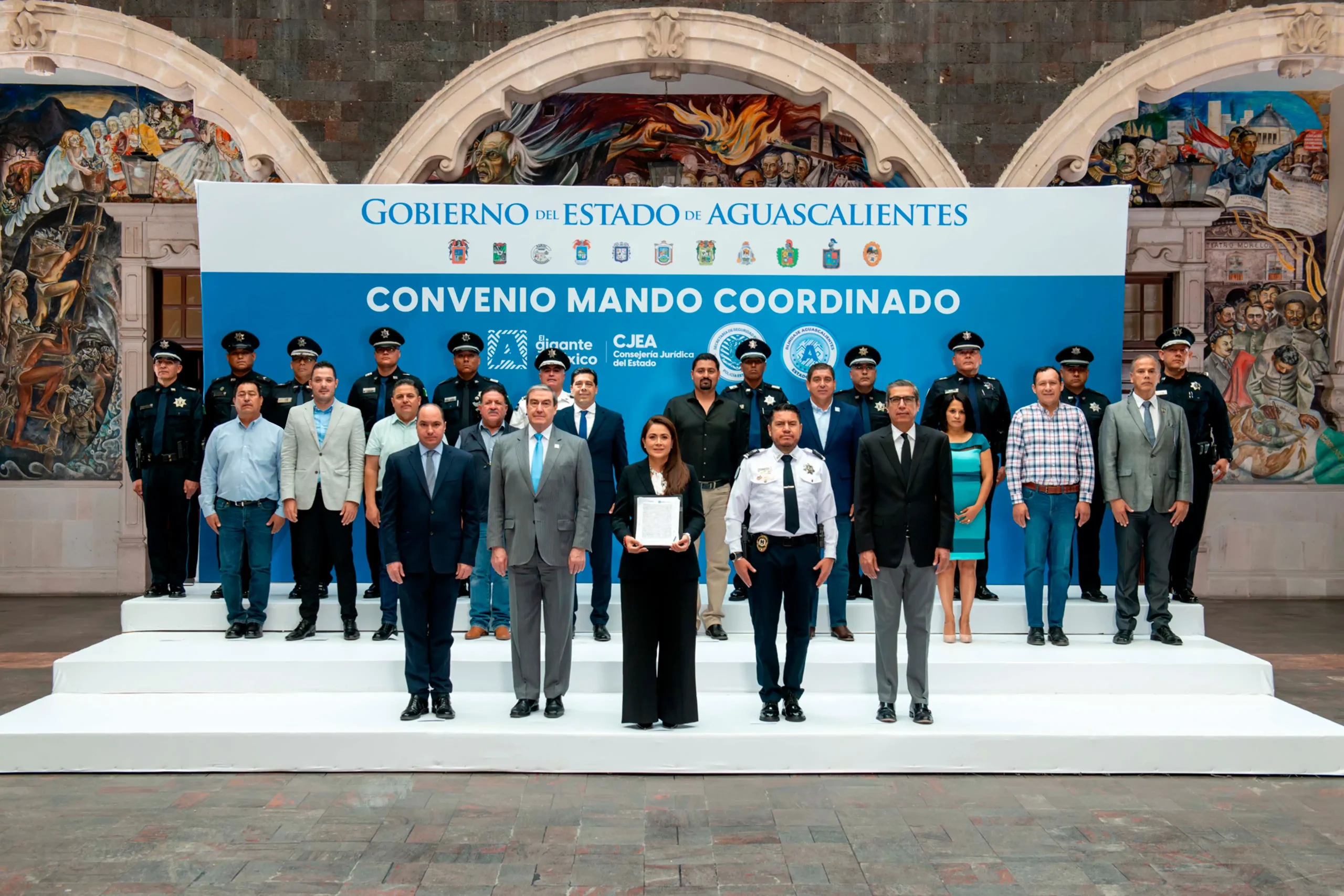Gobernadora y alcaldes formalizan mando coordinado de seguridad