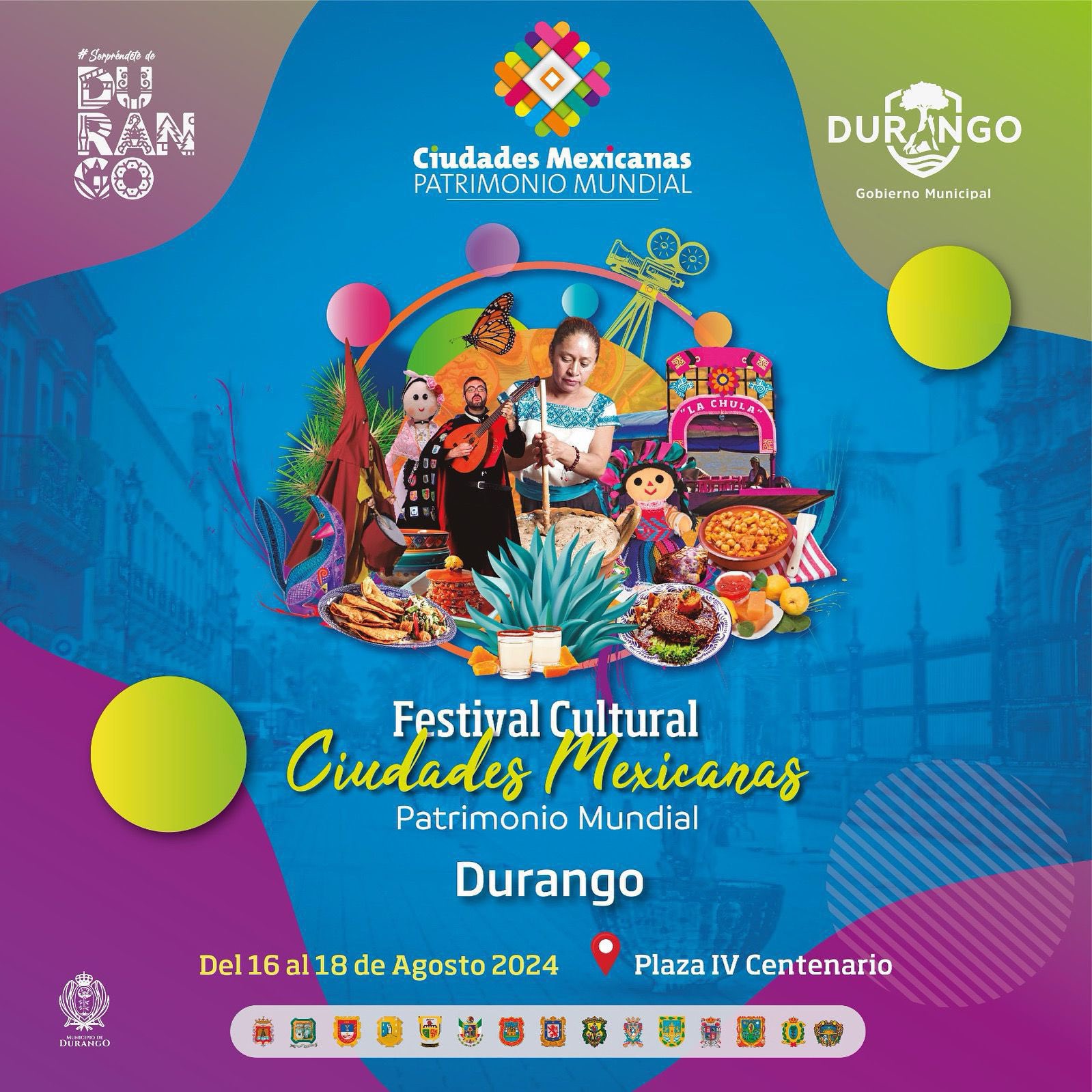 Buscan que el Festival “Ciudades Patrimonio”  impulsen al turismo en Durango 
