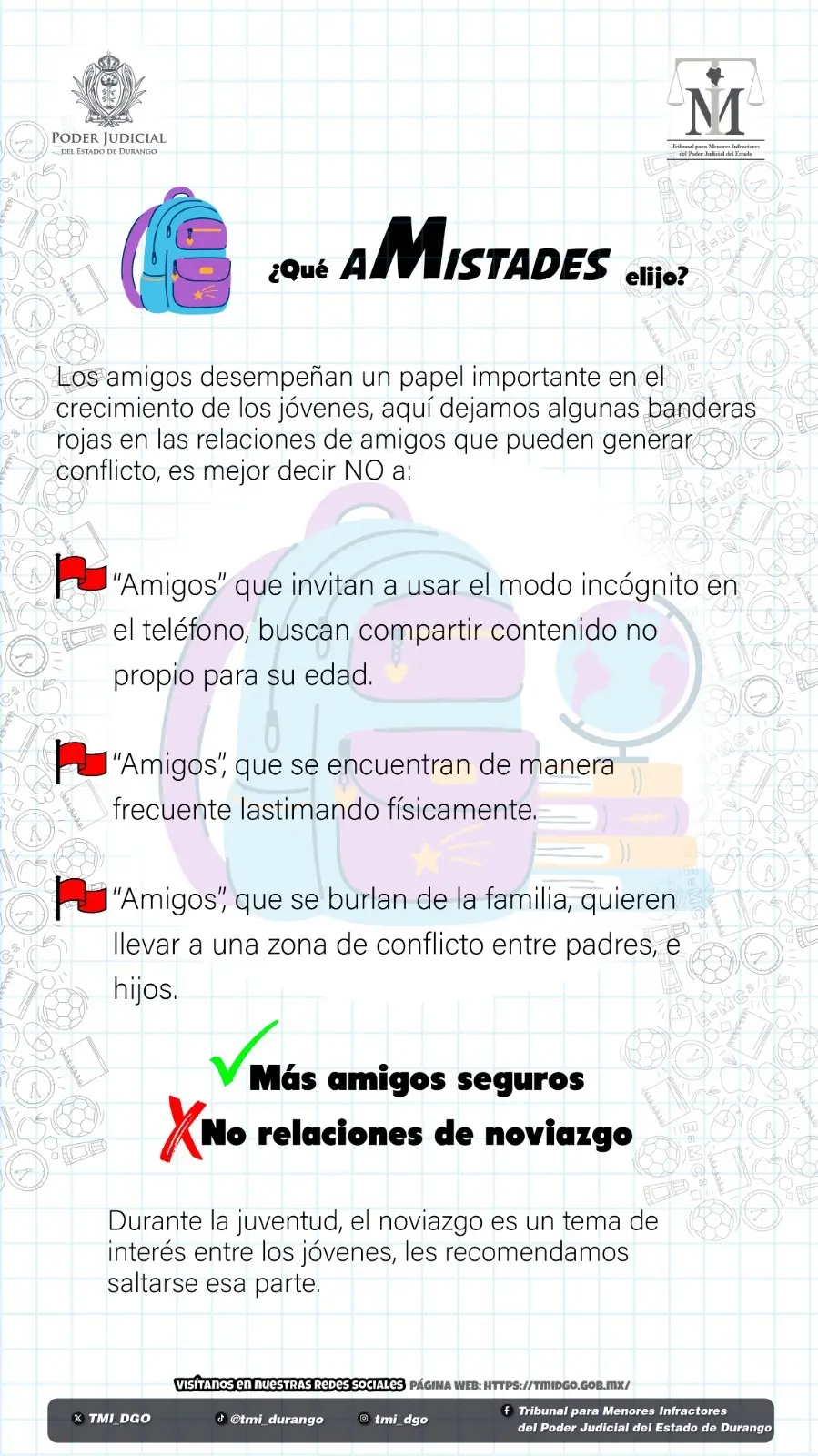 Regular celulares y amigos, clave para alejar a los jóvenes del delito