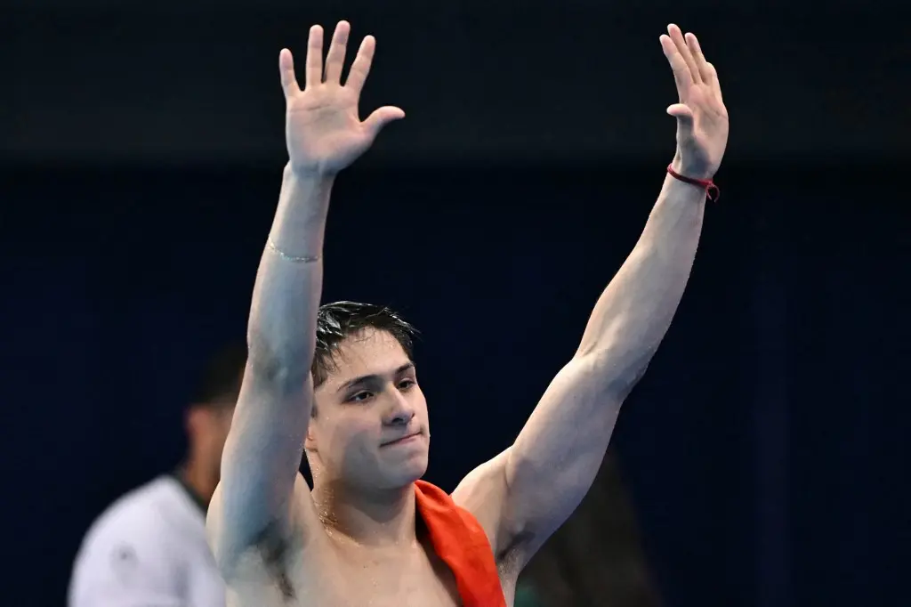 El clavadista Osmar Olvera consigue medalla de bronce para México en París 2024