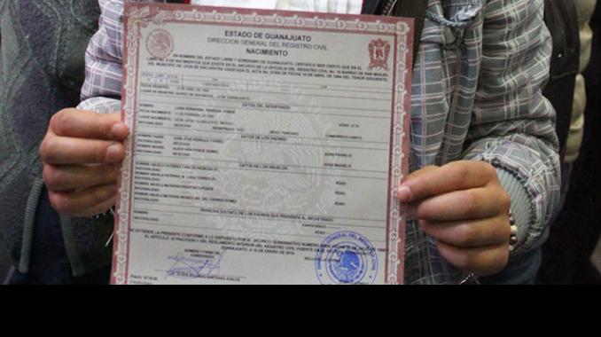 Acta de nacimiento
