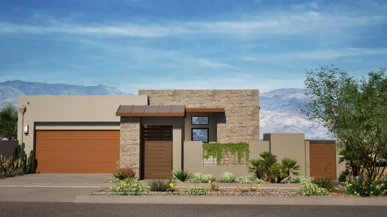 Disney presenta las primeras casas modelo en una nueva ciudad del desierto de California